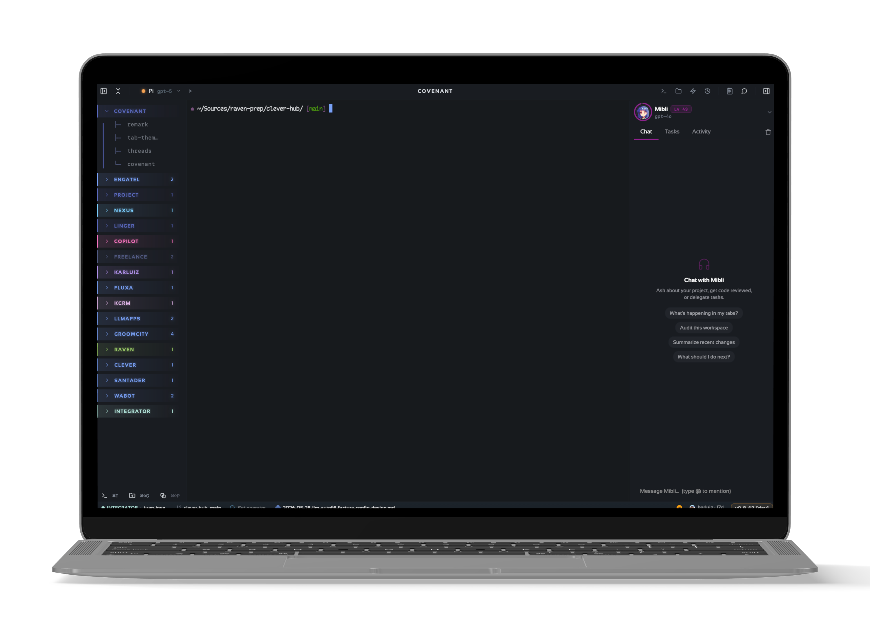 Covenant terminal interface