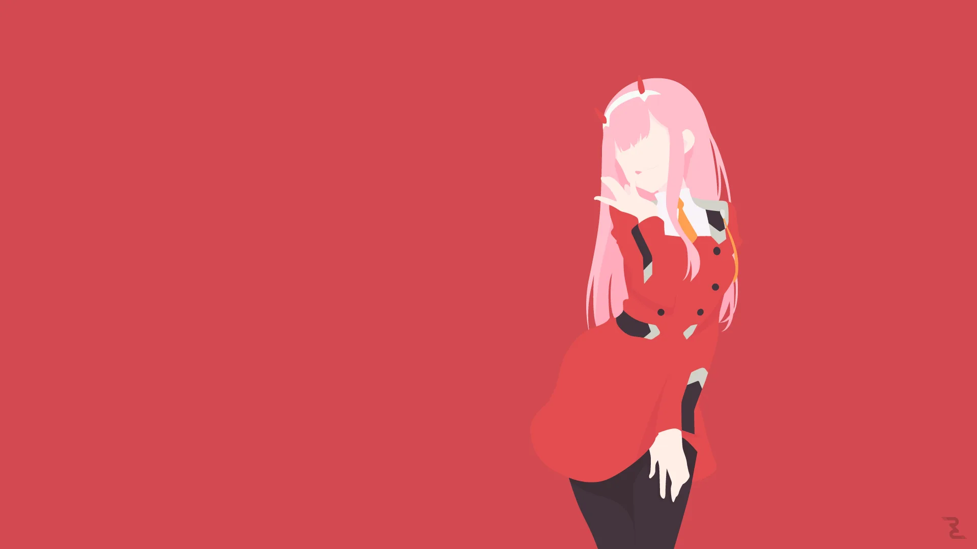 Zero Two theme wallpaper